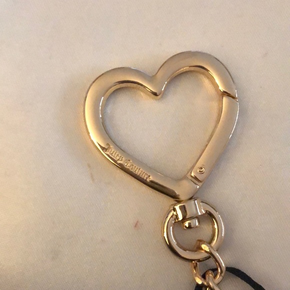 Juicy Couture Liquorice Heartless Double Sided Trifold Wallet CZ Juicy Logo NWT - Picture 7 of 16